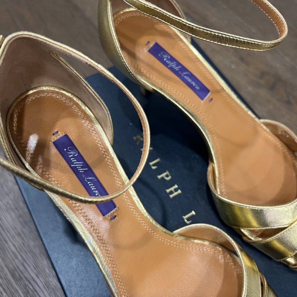 Ralph Lauren Collection Purple Label Nappa Heel 7 - Picture 3 of 9